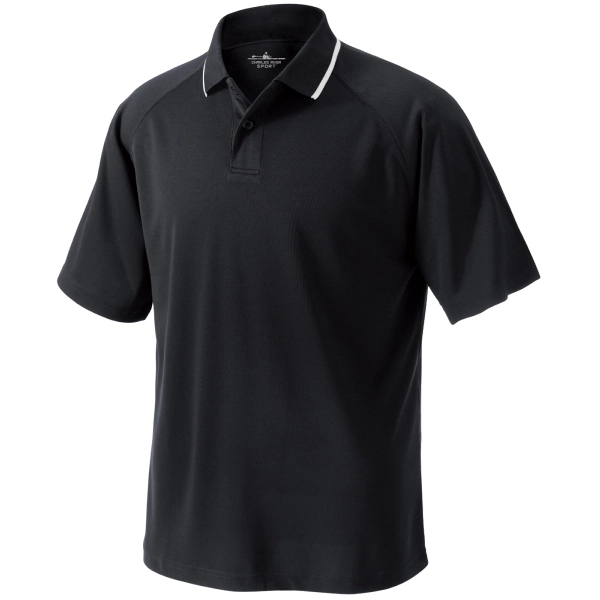 Men's classic polyester pique knit wicking polo shirt with rib knit... from ASI 44620 Charles River Apparel
