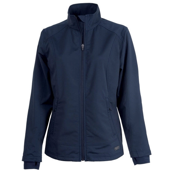 Women's single-layer soft shell jacket with princess seams.... from ASI 44620 Charles River Apparel
