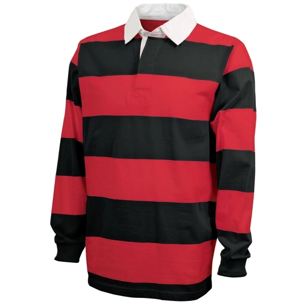 100% cotton rugby shirt with a classic 4" yarn dyed rugby... from ASI 44620 Charles River Apparel