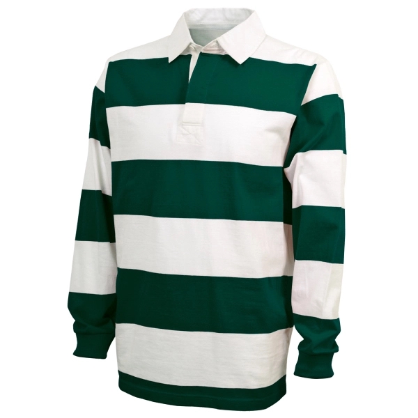 100% cotton rugby shirt with a classic 4" yarn dyed rugby... from ASI 44620 Charles River Apparel