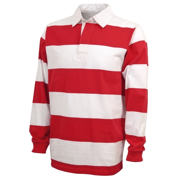 100% cotton rugby shirt with a classic 4" yarn dyed rugby... from ASI 44620 Charles River Apparel