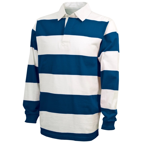 100% cotton rugby shirt with a classic 4" yarn dyed rugby... from ASI 44620 Charles River Apparel