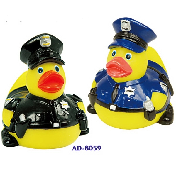 Rubber heroic police duck. Balanced weight for floating.... from ASI 31977 Adline Industries Inc