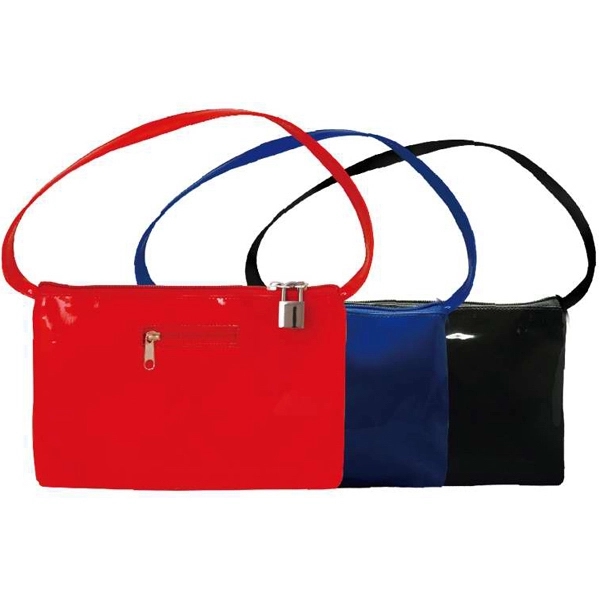 Patent leather lock bag.... from ASI 31977 Adline Industries Inc