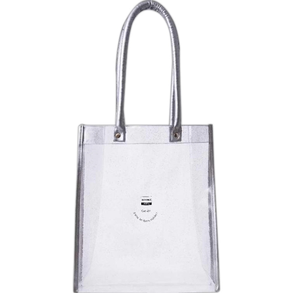 Clear glitter tote bag.... from ASI 31977 Adline Industries Inc