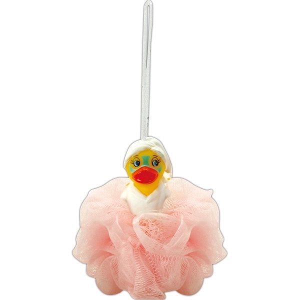 Rubber Puff Spa Duck with Face Mask and Towel... from ASI 31977 Adline Industries Inc