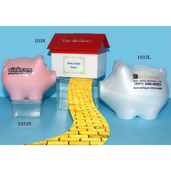 House Bank. This quaint cottage will hold your loose change.... from ASI 78700 Plastique Unique Inc