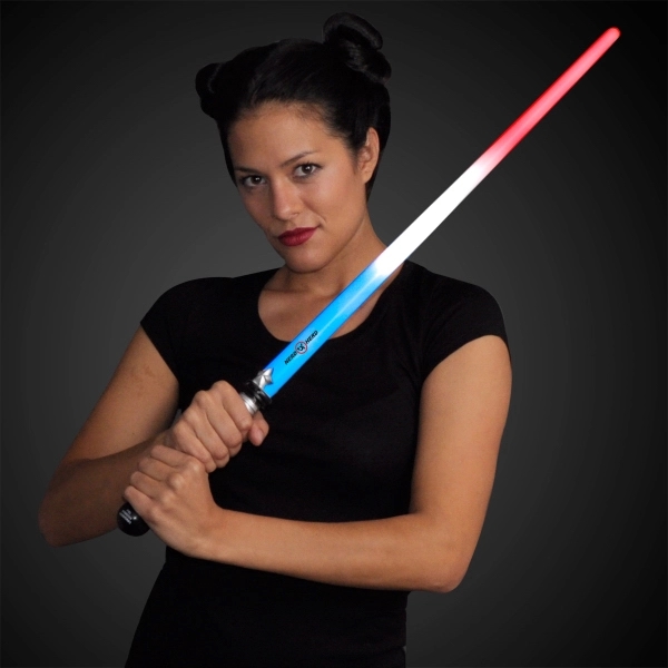 Blank or imprinted. Red, White, and Blue LEDs light up this... from ASI 34194 ALightPromos / Alight Promotional Products