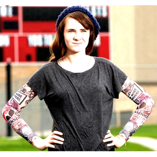 Polyester-spandex tattoo sleeves with custom graphics.... from ASI 72657 Active Life Promo / Apres Ski