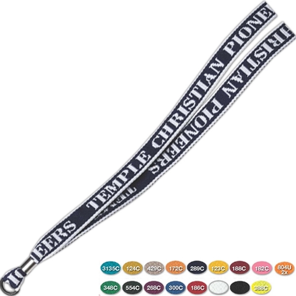 Direct screen print lanyard with rubber O-ring attachment, 1" x 19".... from ASI 68707 Marathon Mfg & Supply Co.