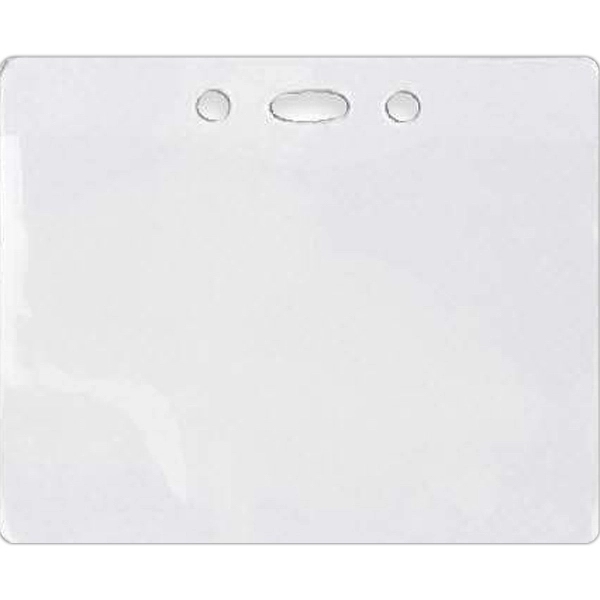Blank, horizontal vinyl badge holder, holds 4" x 3" badge.... from ASI 68707 Marathon Mfg & Supply Co.