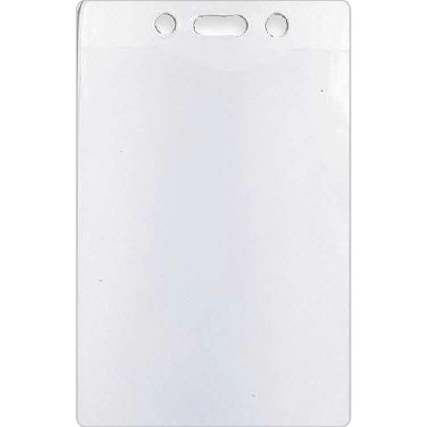 Blank, vertical badge holder, holds 2 3/4" x 4" badge.... from ASI 68707 Marathon Mfg & Supply Co.