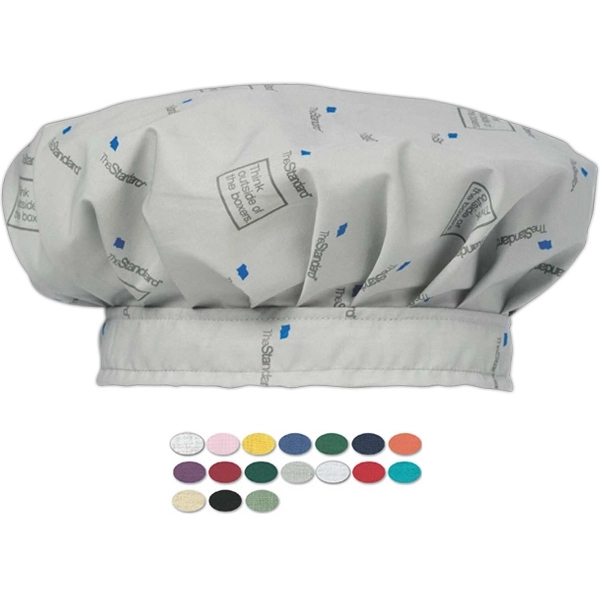 Printed bouffant cap.... from ASI 68707 Marathon Mfg & Supply Co.