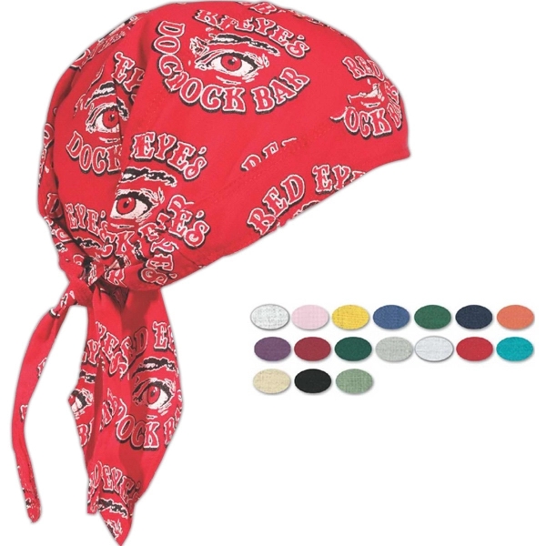 Printed do-rag head wear.... from ASI 68707 Marathon Mfg & Supply Co.