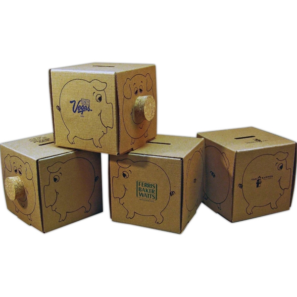 Recycled piggy bank made of 69% post consumer waste.... from ASI 93235 Valley Casting Inc / Valley Casting