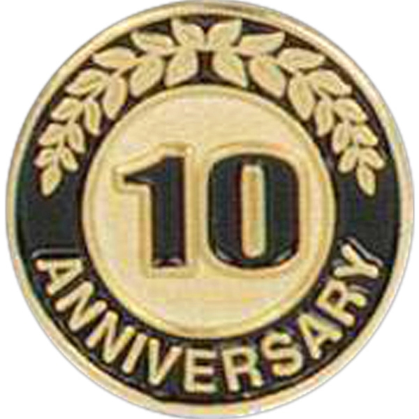 Stock die struck anniversary lapel pin with butterfly clutch. Blank.... from ASI 93235 Valley Casting Inc