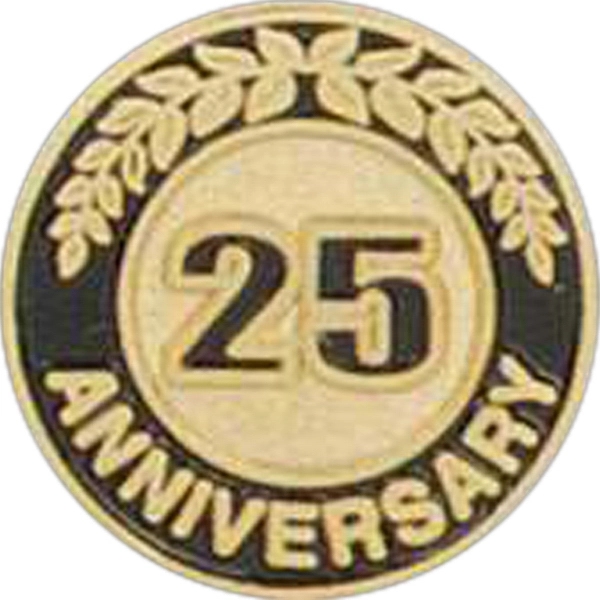 Stock die struck anniversary lapel pin with butterfly clutch. Blank.... from ASI 93235 Valley Casting Inc
