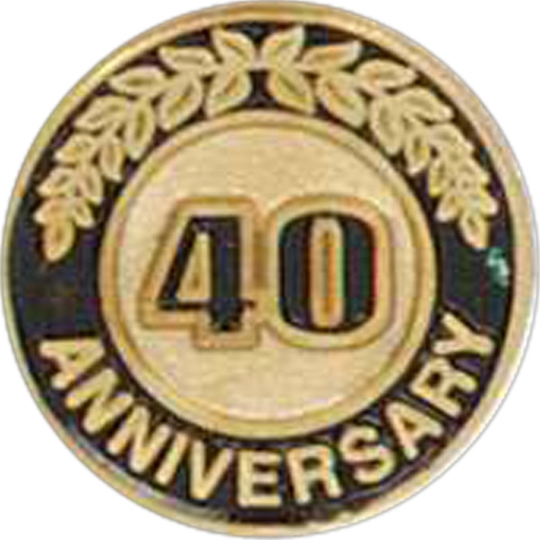 Stock die struck anniversary lapel pin with butterfly clutch. Blank.... from ASI 93235 Valley Casting Inc