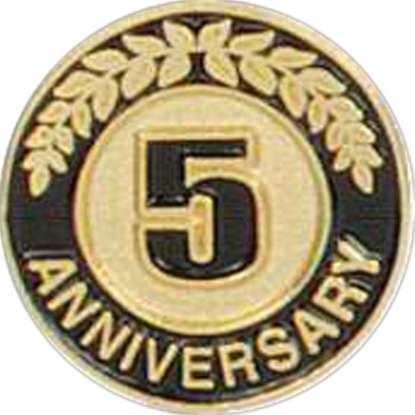 Stock die struck anniversary lapel pin with butterfly clutch. Blank.... from ASI 93235 Valley Casting Inc