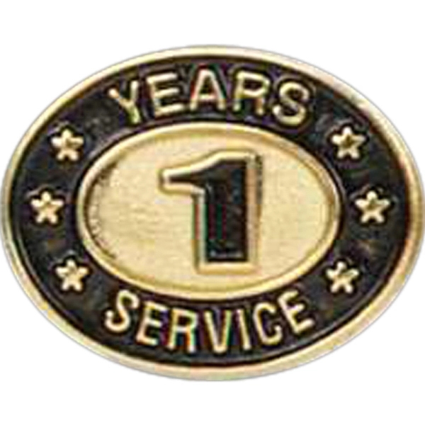 Years of service die struck lapel pin with butterfly clutch. Blank.... from ASI 93235 Valley Casting Inc