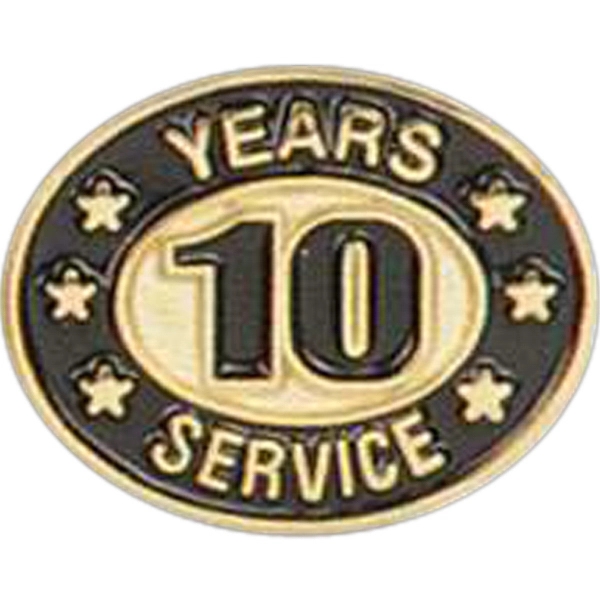 Years of service die struck lapel pin with butterfly clutch. Blank.... from ASI 93235 Valley Casting Inc