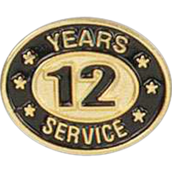 Years of service die struck lapel pin with butterfly clutch. Blank.... from ASI 93235 Valley Casting Inc
