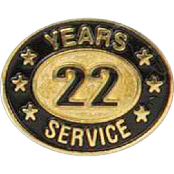 Years of service die struck lapel pin with butterfly clutch. Blank.... from ASI 93235 Valley Casting Inc