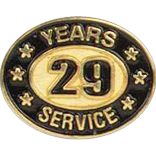 Years of service die struck lapel pin with butterfly clutch. Blank.... from ASI 93235 Valley Casting Inc