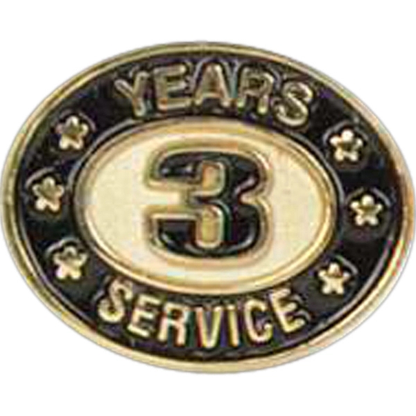 Years of service die struck lapel pin with butterfly clutch. Blank.... from ASI 93235 Valley Casting Inc