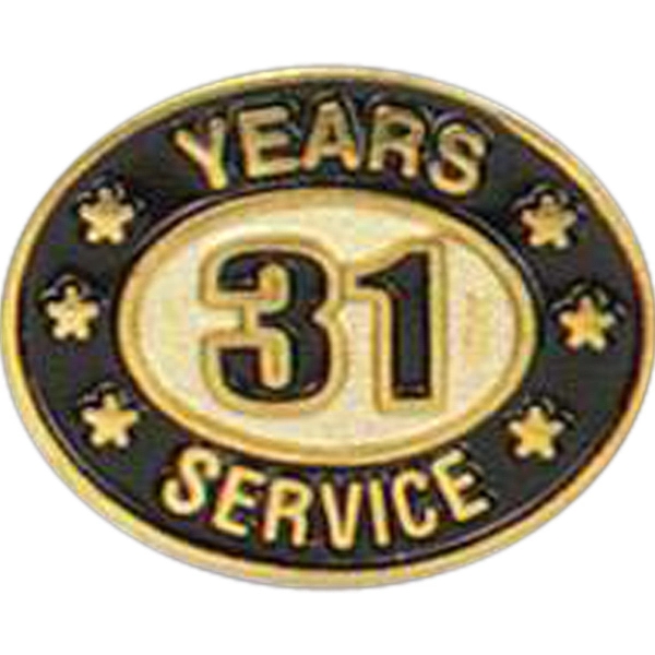 Years of service die struck lapel pin with butterfly clutch. Blank.... from ASI 93235 Valley Casting Inc