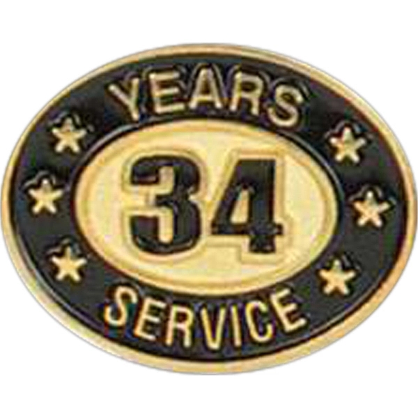 Years of service die struck lapel pin with butterfly clutch. Blank.... from ASI 93235 Valley Casting Inc