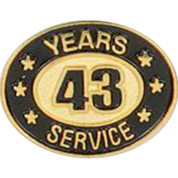 Years of service die struck lapel pin with butterfly clutch. Blank.... from ASI 93235 Valley Casting Inc