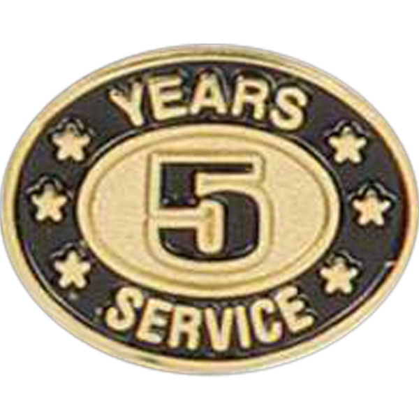 Years of service die struck lapel pin with butterfly clutch. Blank.... from ASI 93235 Valley Casting Inc