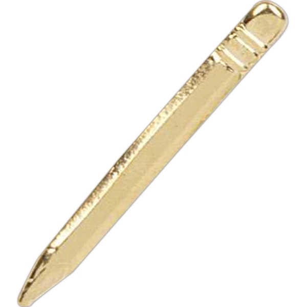 Stock cast lapel pin with butterfly clutch. Blank product.... from ASI 93235 Valley Casting Inc