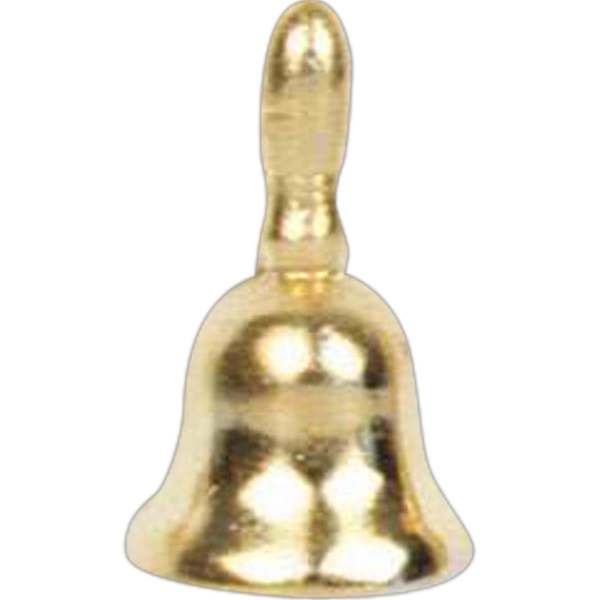 Stock cast bell shape lapel pin with butterfly clutch. Blank.... from ASI 93235 Valley Casting Inc