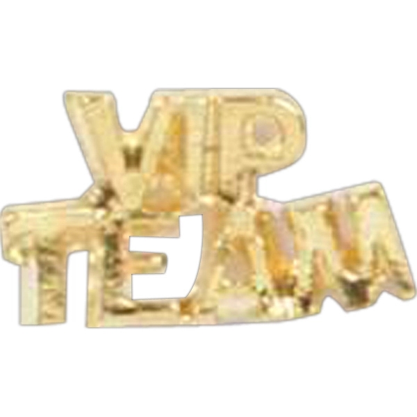 Stock cast word shape lapel pins with butterfly clutch. Blank.... from ASI 93235 Valley Casting Inc