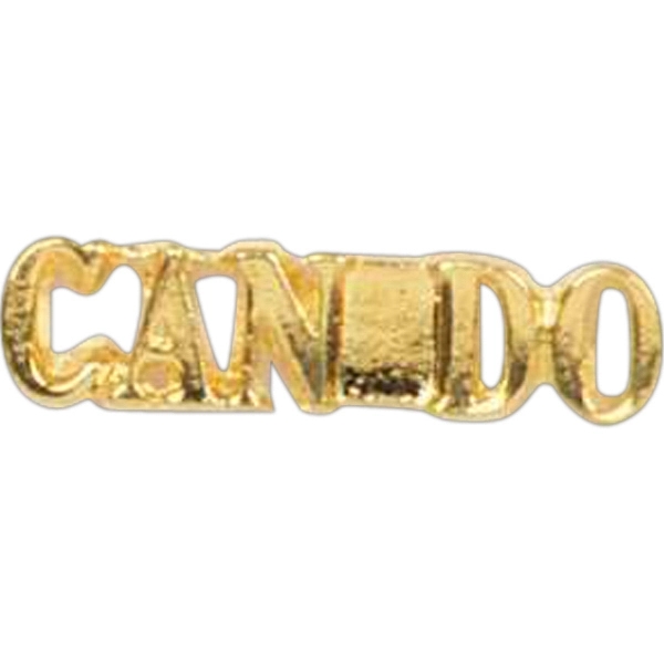 Stock cast word shape lapel pins with butterfly clutch. Blank.... from ASI 93235 Valley Casting Inc