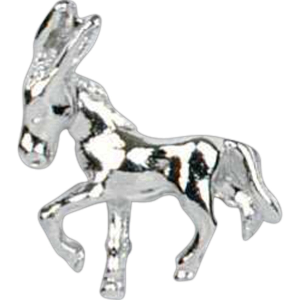 Stock cast donkey shape lapel pin with butterfly clutch. Blank.... from ASI 93235 Valley Casting Inc