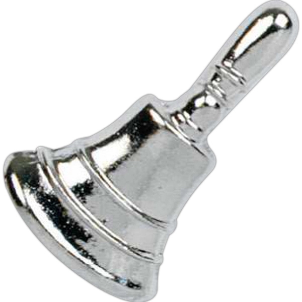 Stock cast bell shape lapel pin with butterfly clutch. Blank.... from ASI 93235 Valley Casting Inc