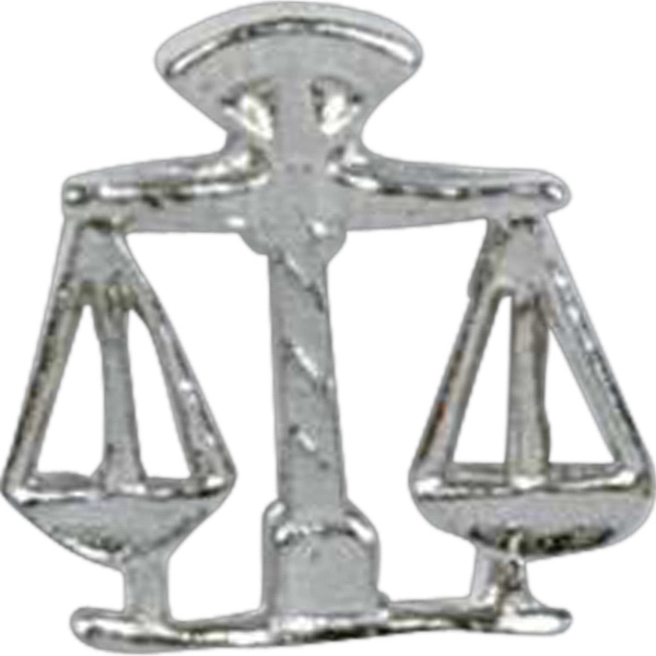 Stock cast scales shape lapel pin with butterfly clutch. Blank.... from ASI 93235 Valley Casting Inc