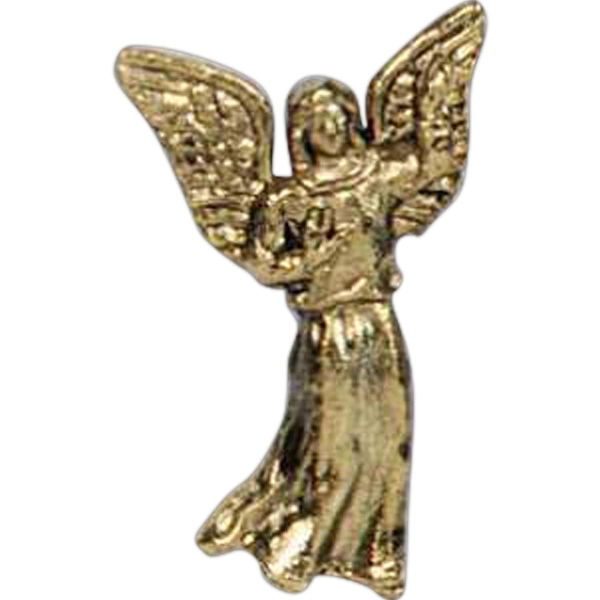 Stock angel with left arm raised and wings spread lapel pin.... from ASI 93235 Valley Casting Inc
