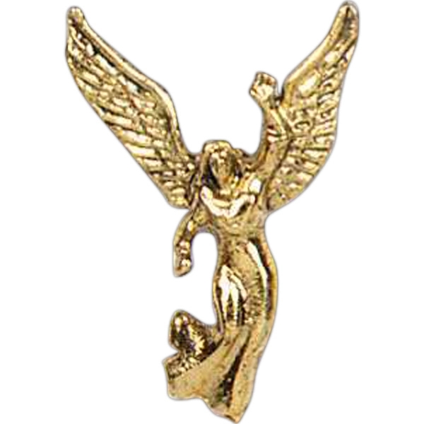 Floating angel with arm raised and wings spread lapel pin. Blank.... from ASI 93235 Valley Casting Inc