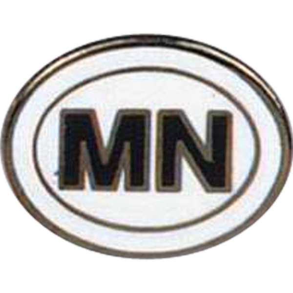 Stock cast state lapel pin with butterfly clutch. Blank.... from ASI 93235 Valley Casting Inc