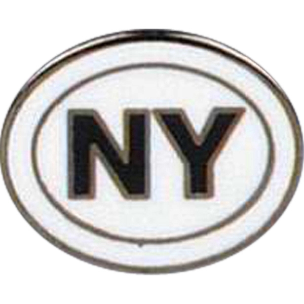 Stock cast state lapel pin with butterfly clutch. Blank.... from ASI 93235 Valley Casting Inc