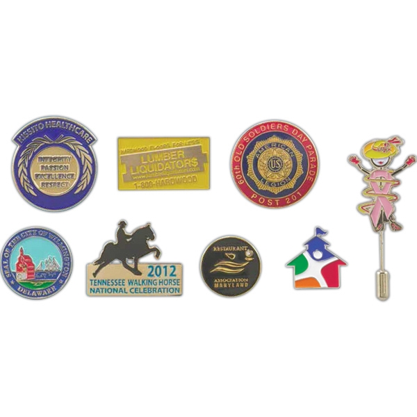 Brass enamel filled lapel pin... from ASI 55610 Gempire/Floral Promotions