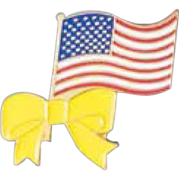 Enamel American Flag w/Ribbon.... from ASI 55610 Gempire/Floral Promotions