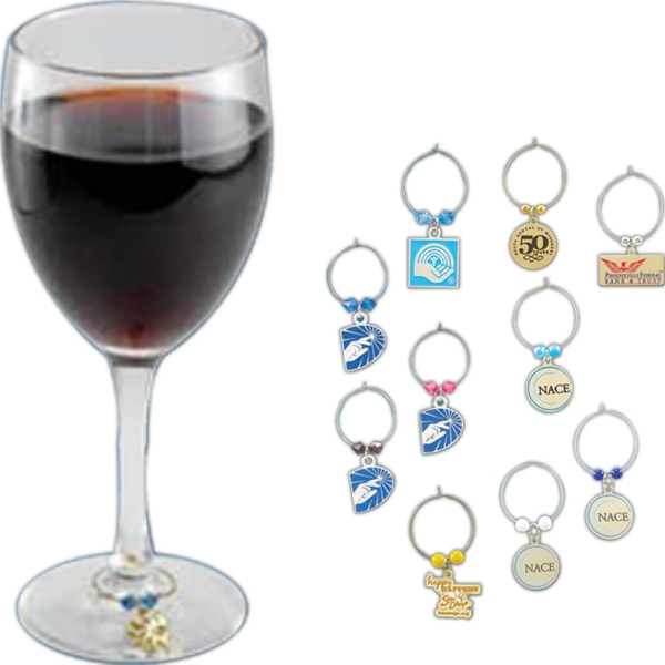 All Wine Glass Charms come with a charm loop, jump ring... from ASI 55610 Gempire/Floral Promotions