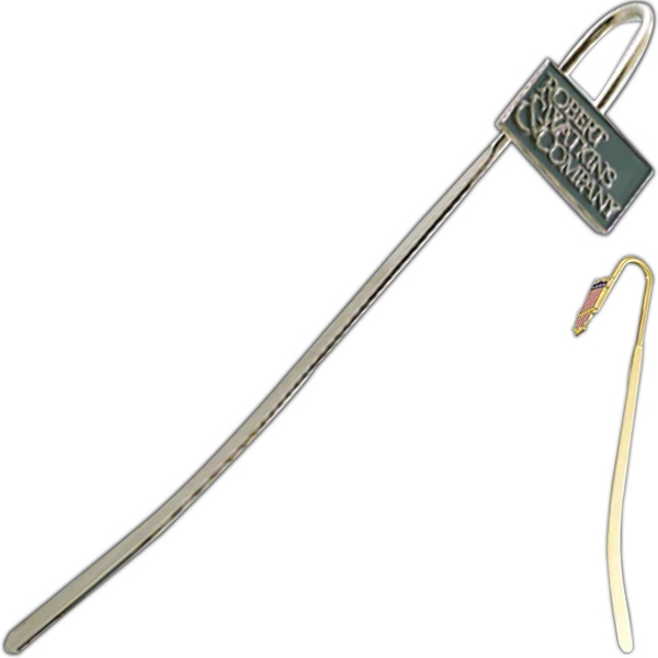 Spine bookmarks come in nickel or gold and feature a 1"... from ASI 55610 Gempire/Floral Promotions