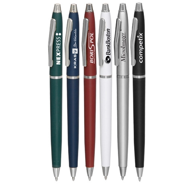 Plastic ballpoint pens, 5.375" x 0.5".... from ASI 39552 BEL Promo
