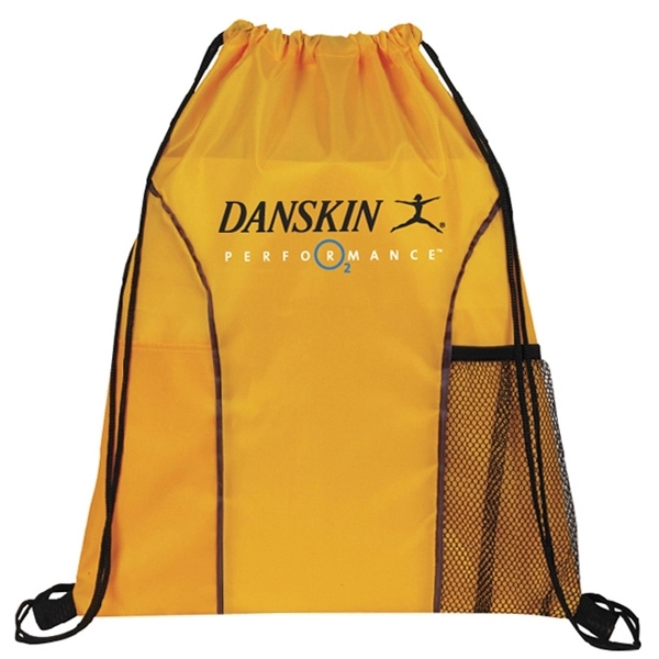 Drawstring cinch bag with inside pockets. 14.5" x 18"... from ASI 40515 BILD Enterprises LLC / Ben-Line